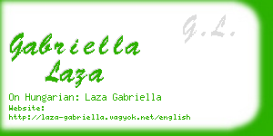 gabriella laza business card